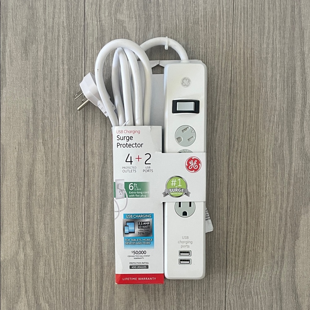 USB charging Surge Protector with USB Ports